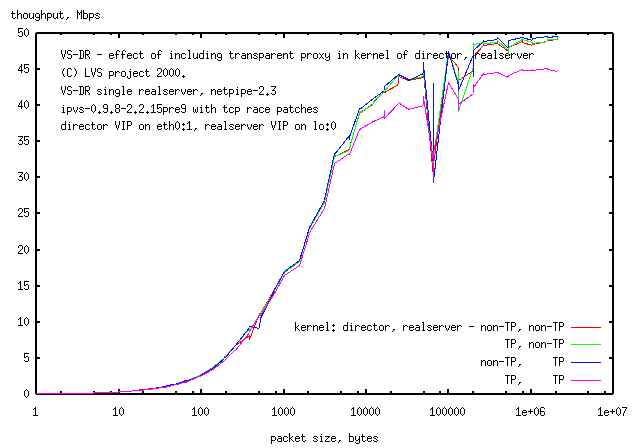 transparent proxy in kernel of director, 
realserver